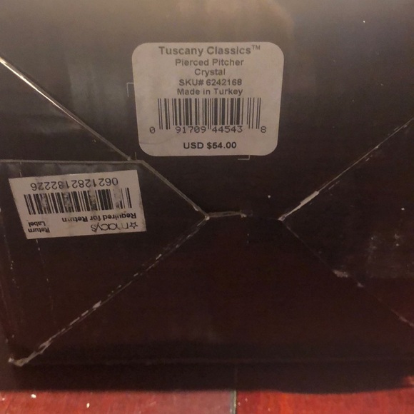 NWT Lenox glass pierced pitcher - Picture 4 of 4